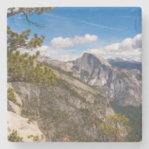 Half Dome landscape, California Stone Coaster