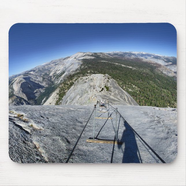 Half Dome Looking Down from the Cables - Yosemite Mouse Mat (Front)