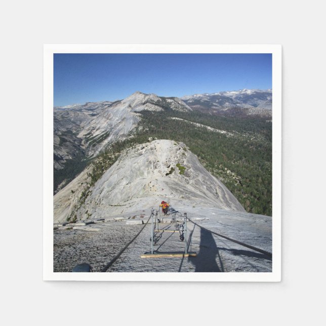 Half Dome Looking Down from the Cables - Yosemite Napkin (Front)