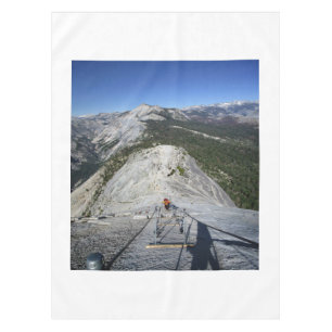 Half Dome Looking Down from the Cables - Yosemite Tablecloth