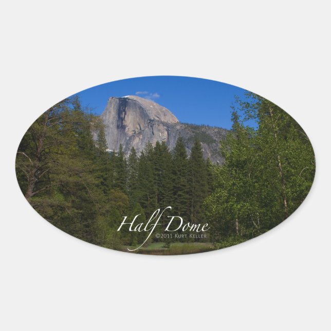 Half Dome Oval Sticker (Front)
