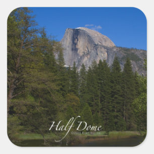 Half Dome Square Sticker