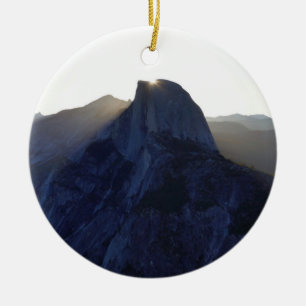 Half Dome Sunrise I Ceramic Tree Decoration