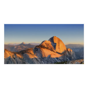 Half Dome Sunset from Mt Watkins - Yosemite Poster