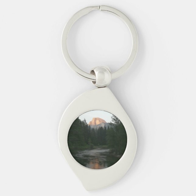 Half Dome Sunset in Yosemite National Park Key Ring (Front)
