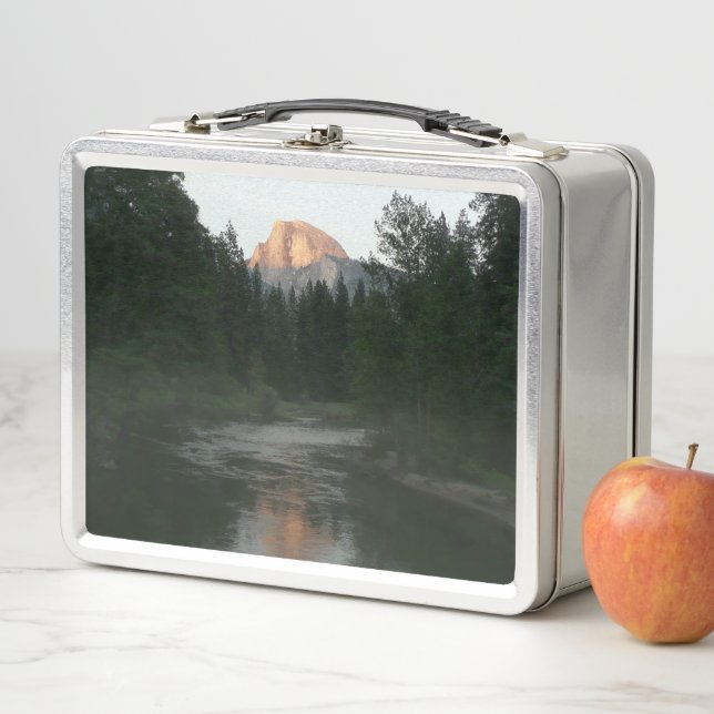 Half Dome Sunset in Yosemite National Park Metal Lunch Box (In Situ)