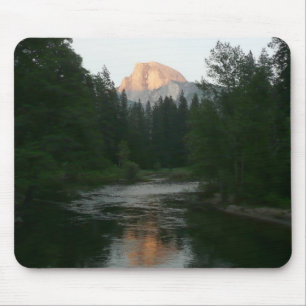 Half Dome Sunset in Yosemite National Park Mouse Mat