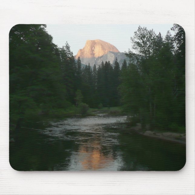 Half Dome Sunset in Yosemite National Park Mouse Mat (Front)
