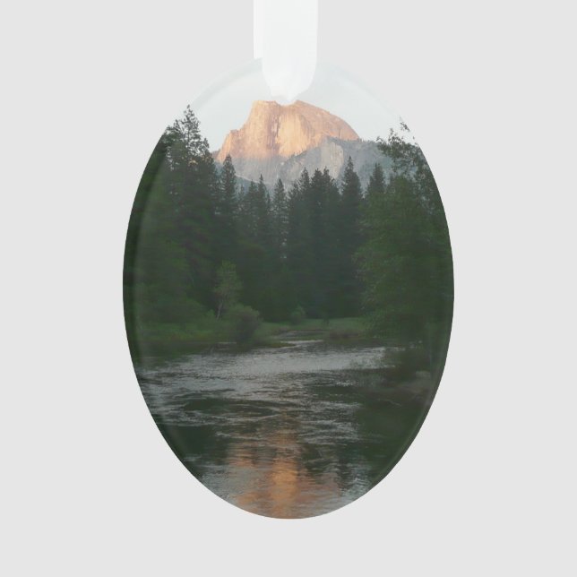Half Dome Sunset in Yosemite National Park Ornament (Front)