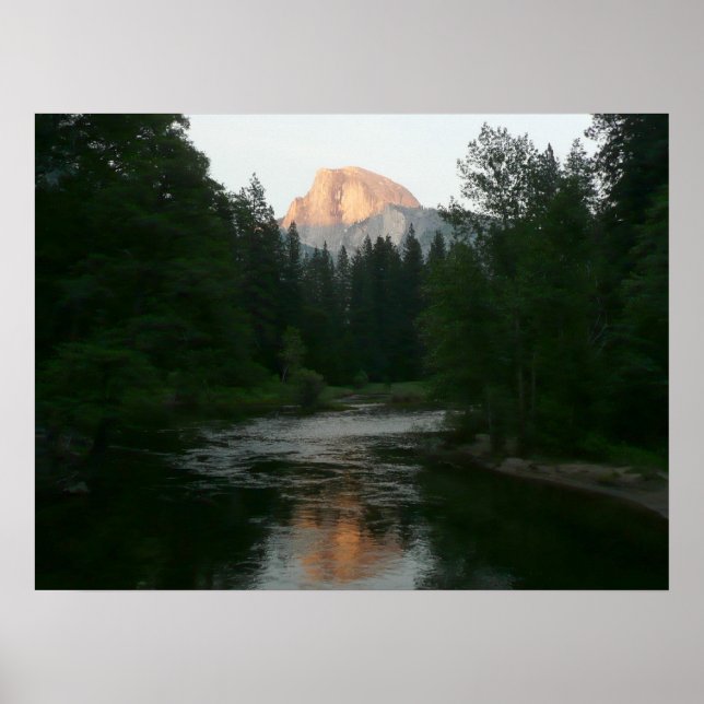 Half Dome Sunset in Yosemite National Park Poster (Front)