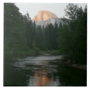 Half Dome Sunset in Yosemite National Park Tile