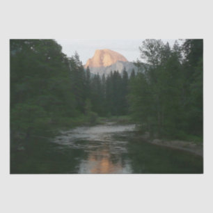 Half Dome Sunset in Yosemite National Park Tissue Paper