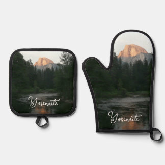 Half Dome Sunset Oven Mitt & Pot Holder Set