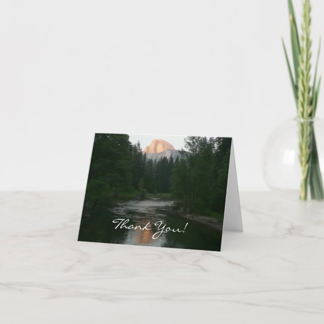 Half Dome Sunset Thank You Card (Front)