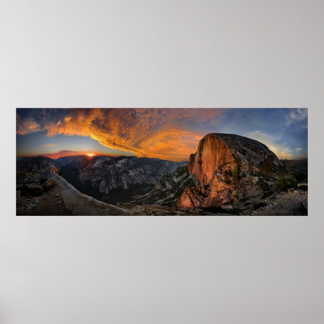 Half Dome Sunset - Yosemite Poster (Front)