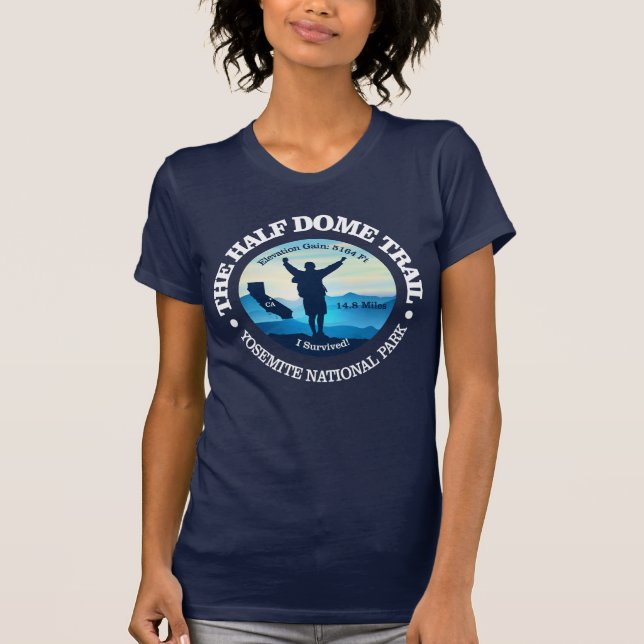 Half Dome Trail (hiking) T-Shirt (Front)