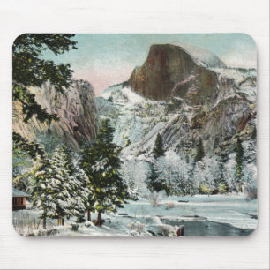 Half Dome, Yosemite in Winter Mousepad