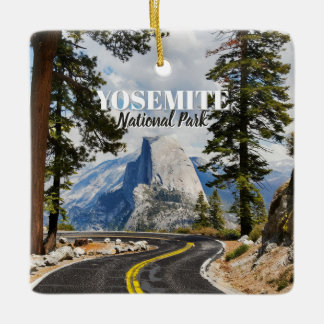 Half Dome Yosemite National Park Souvenir Gift Ceramic Ornament
