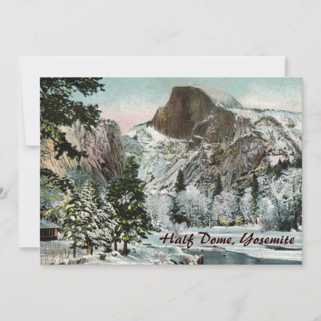 Half Dome, Yosemite Party Invitation (Front)