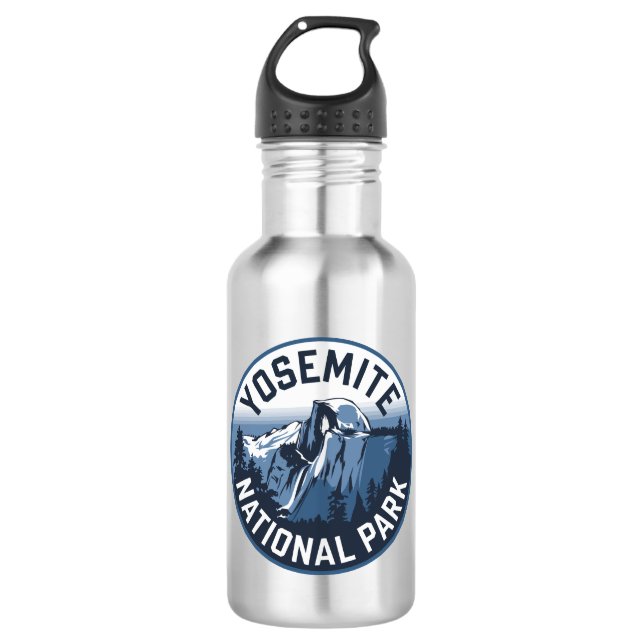 Half Dome Yosemite Round Emblem 532 Ml Water Bottle (Front)