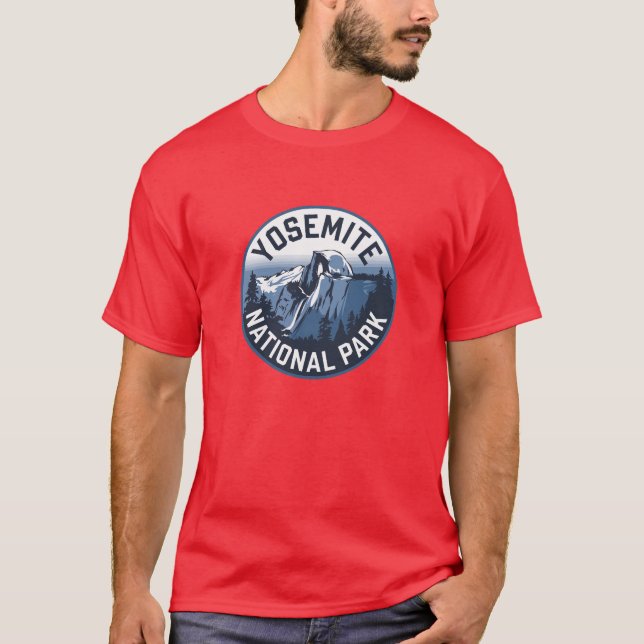 Half Dome Yosemite Round Emblem T-Shirt (Front)