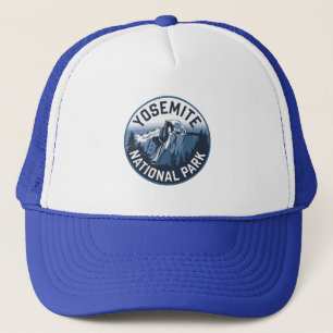 Half Dome Yosemite Round Emblem Trucker Hat