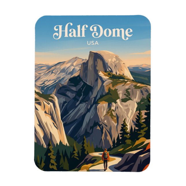 Half Dome Yosemite USA Magnet (Vertical)