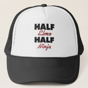 Half Elmo Half Ninja Trucker Hat