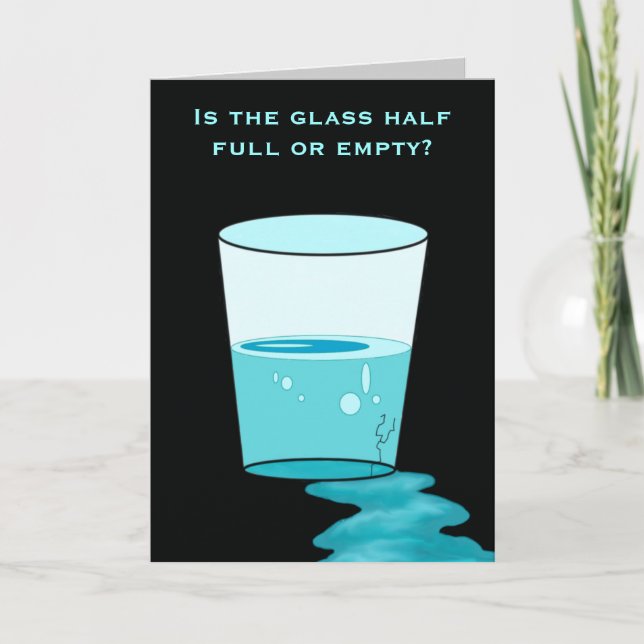 Half Empty Card (Front)