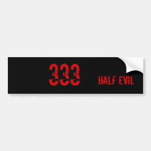 Half Evil Bumper Sticker