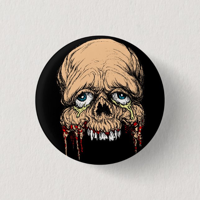 HALF FACE ART JACK JOYA ONLY $1.95 3 CM ROUND BADGE (Front)