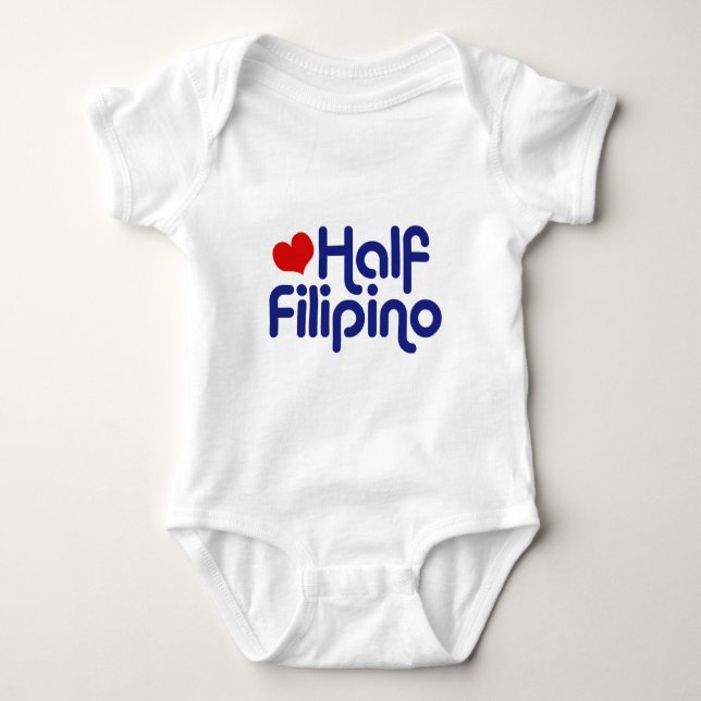 Half Filipino Baby Bodysuit (Front)