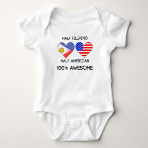 Half Filipino Half American Baby Bodysuit