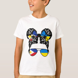 Half Filipino Half Ukrainian Girl Philippines Kids T-Shirt