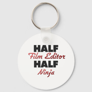 Half Film Editor Half Ninja Key Ring