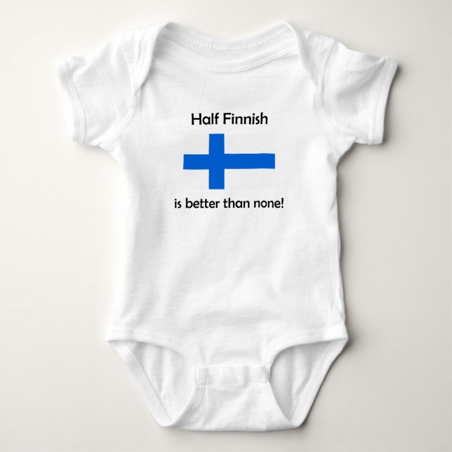 Half Finnish Baby Bodysuit (Front)