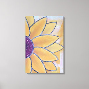 Half Flower  Canvas Print