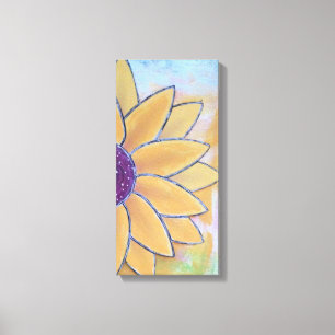 Half Flower  Canvas Print