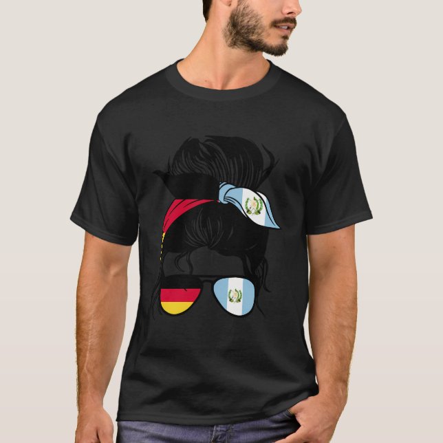 Half German Half Guatemalan Mix Germany And Guatam T-Shirt (Front)
