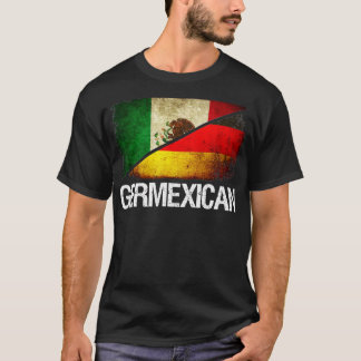 Half German  Half Mexican Flag  Germexican Hispani T-Shirt