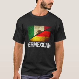 Half German & Half Mexican Flag Germexican Hispani T-Shirt