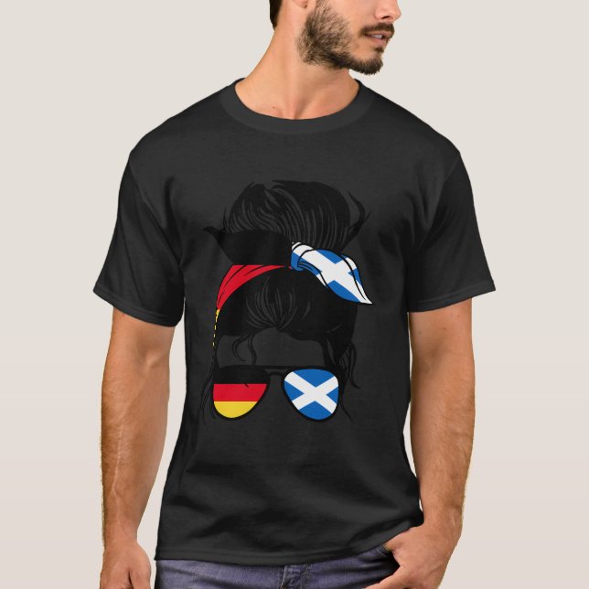 Half German Half Scottish Mix Germany And Scotland T-Shirt (Front)