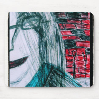 HALF GIRL MOUSE MAT