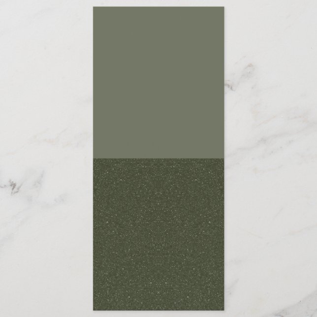 Half Glitter Moss Flat Program – Customisable Programme (Front)