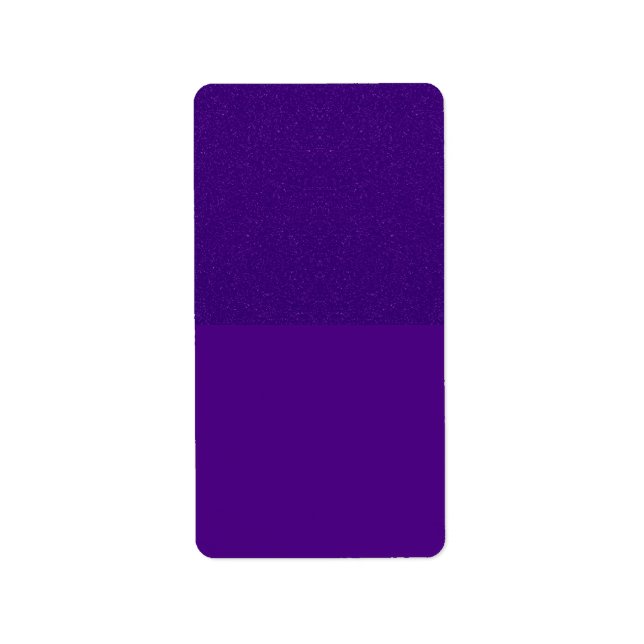 Half-Glitter Top Purple Return Address Labels (Front)