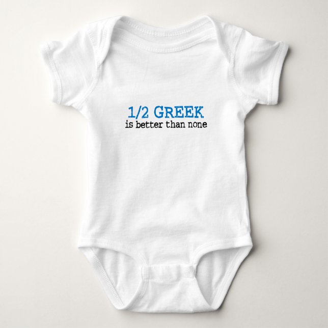 Half Greek Baby Bodysuit (Front)