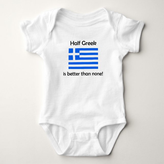 Half Greek Baby Bodysuit (Front)