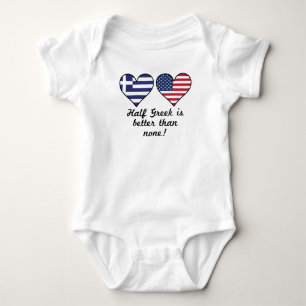 Half Greek Is Better Than None Baby Bodysuit