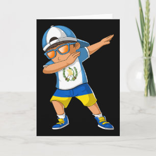 Half Guatemalan Half Ukrainian Boy Guatemala Flag  Card