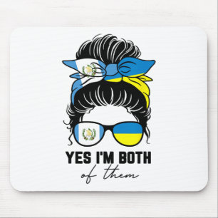 Half Guatemalan Half Ukrainian Girl Guatemala Ukra Mouse Mat